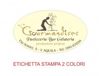 Etichette adesive per pasticcerie, bar, panetterie e gelaterie (mm 50x29)  (cod.16/I )